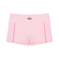 The GFG Heritage Yoga Biker Shorts — Black Crown