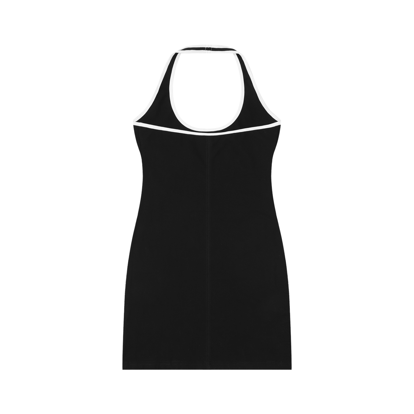 The GFG Heritage Halter Mini Dress — White Crown