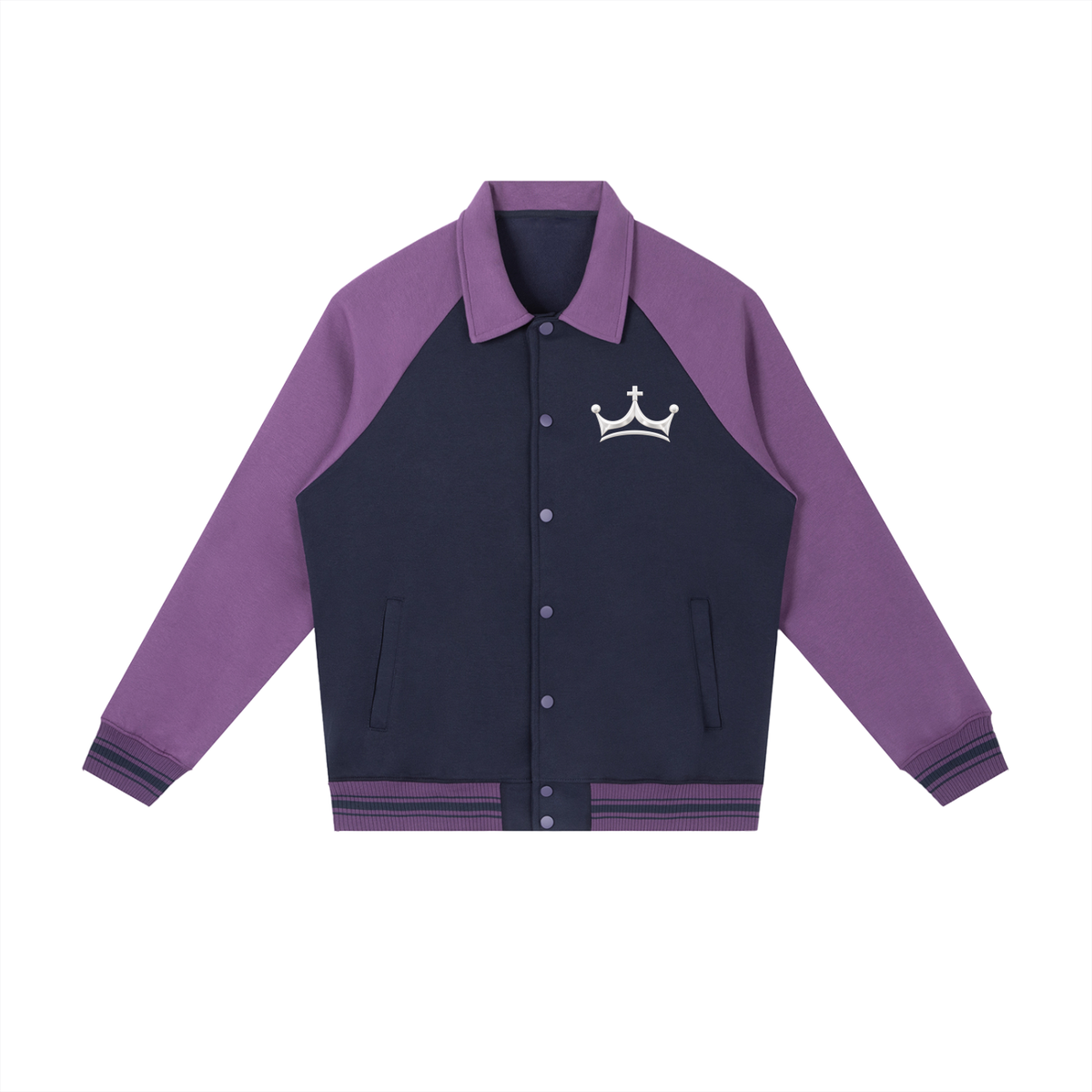 The GFG Heritage Collegiate Jacket — White Crown