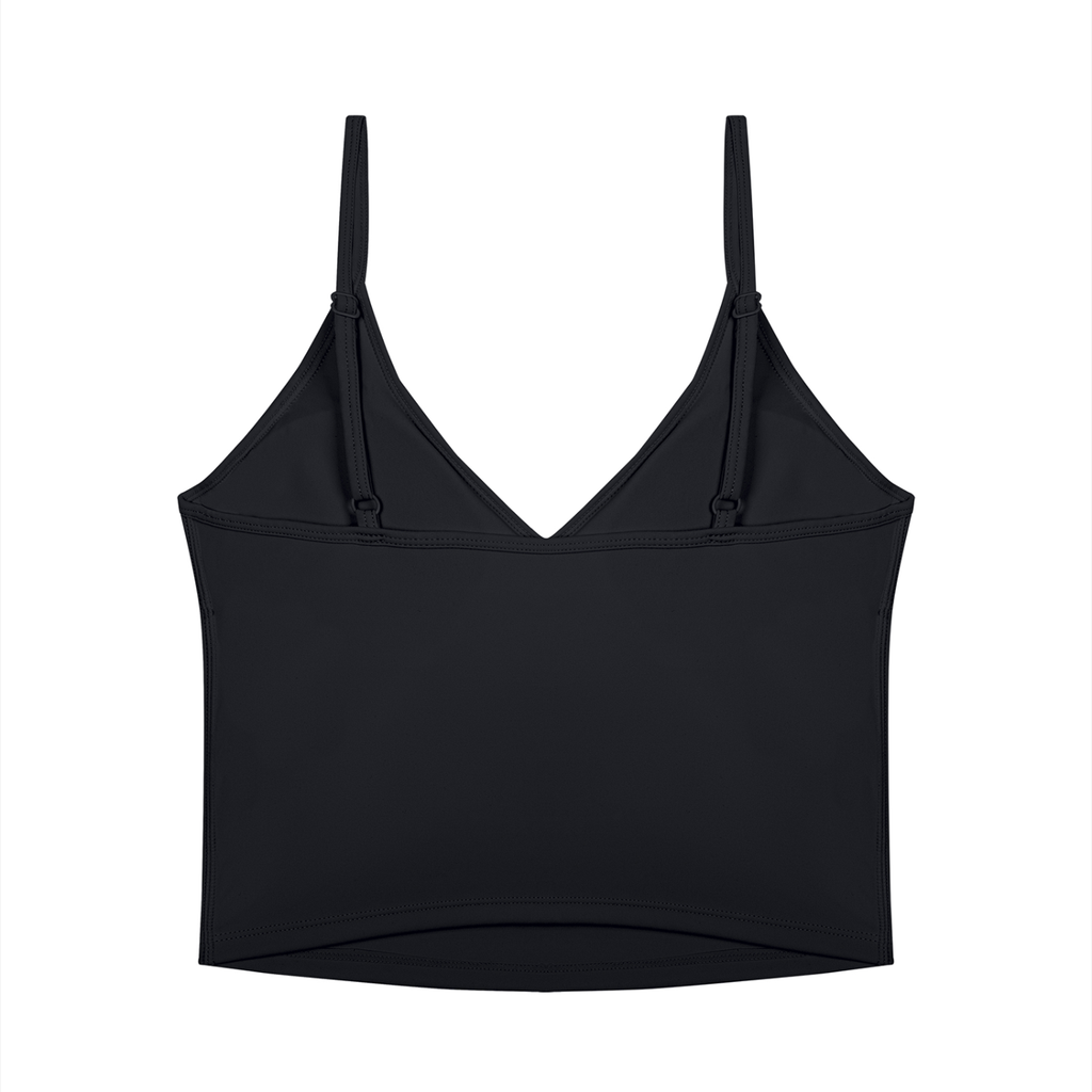 The GFG Heritage V-Neck Yoga Tank — White Crown