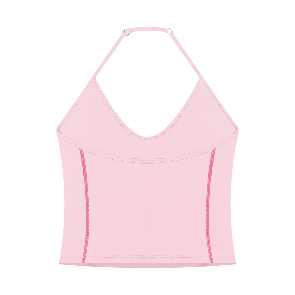 The GFG Heritage Halter Yoga Tank — Black Crown