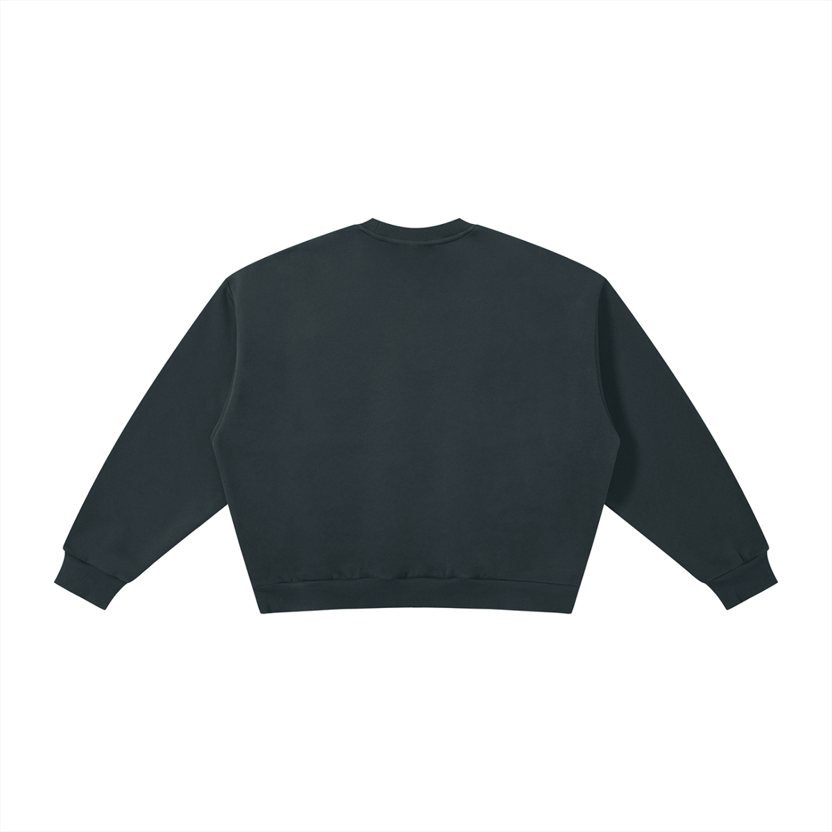 The GFG Heritage Boxy Fleece Crewneck — White Lettering