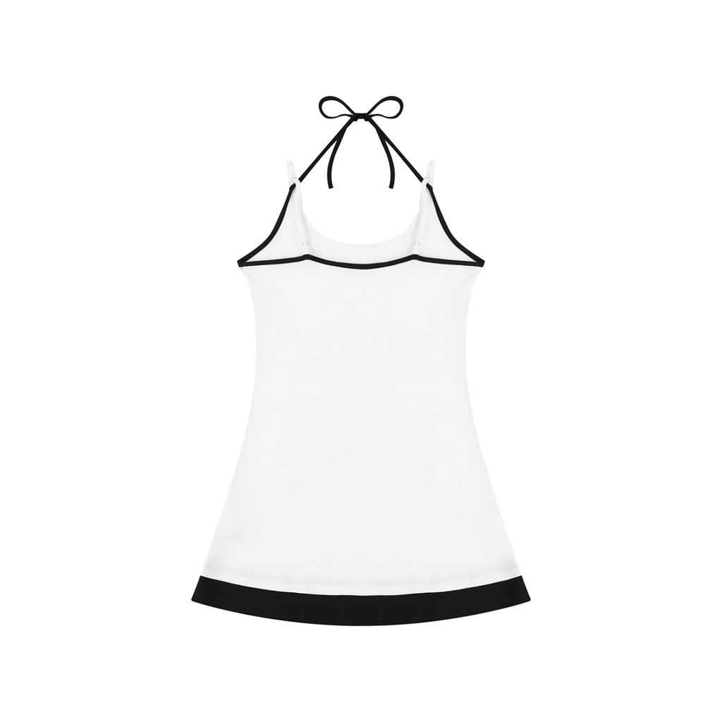 The GFG Heritage Bow-Tie Cami Dress — Black Crown