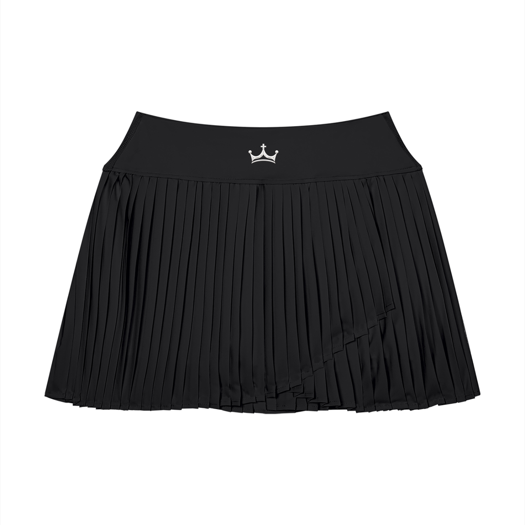 The GFG Heritage Pleated Yoga Skort — White Crown