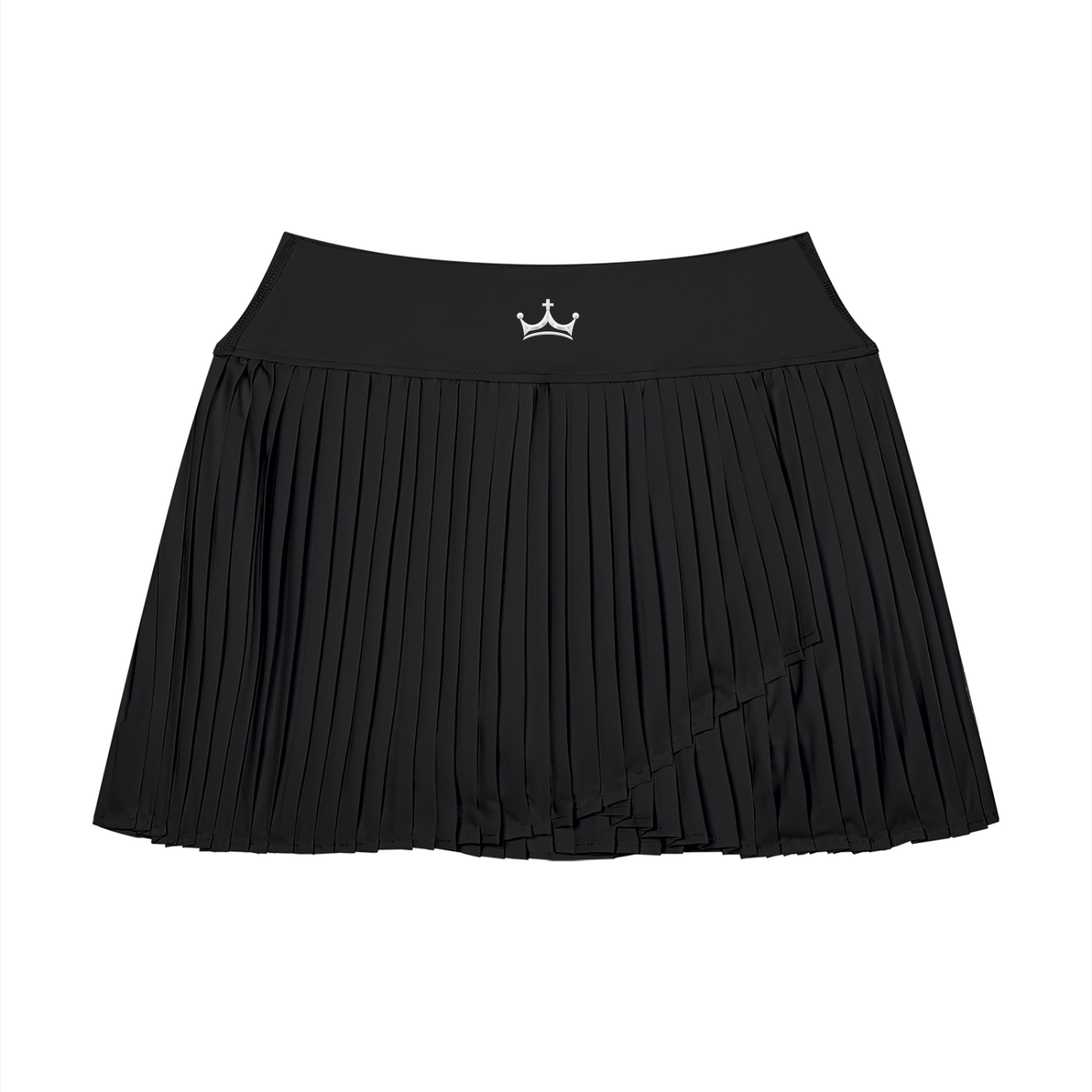 The GFG Heritage Pleated Yoga Skort — White Crown