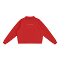 The GFG Heritage Essential Fleece Mock-Neck Sweatshirt — Tonal Lettering