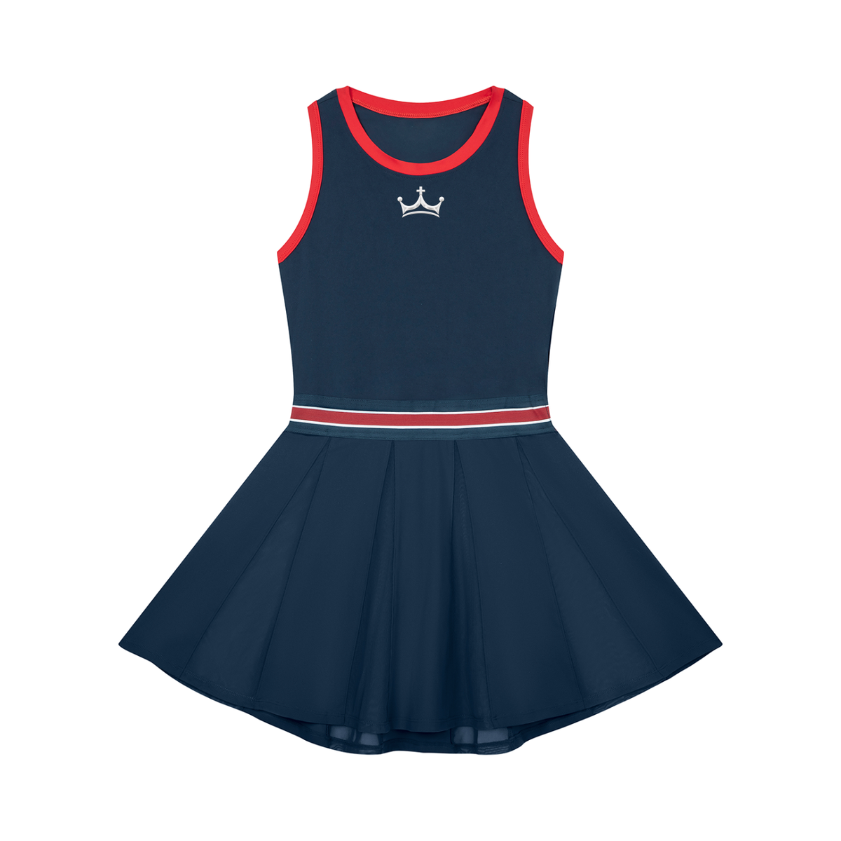 The GFG Heritage Colour Block Dress — White Crown