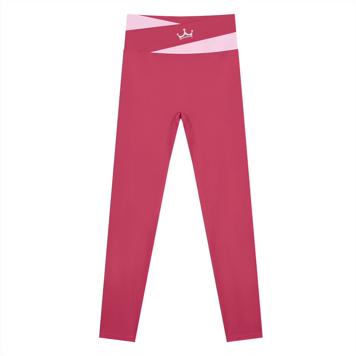 The GFG Heritage Color Block Yoga Leggings — White Crown