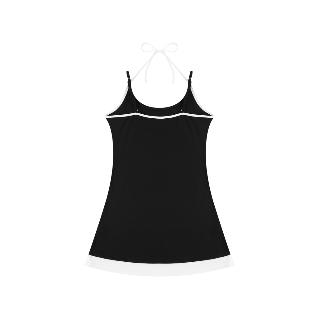The GFG Heritage Bow-Tie Cami Dress — White Crown