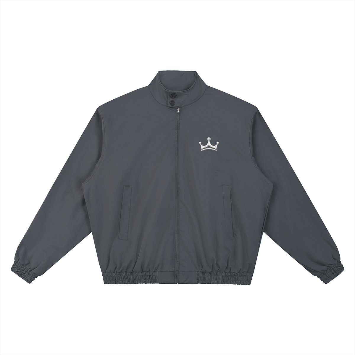The GFG Heritage Stand Collar Bomber — White Crown