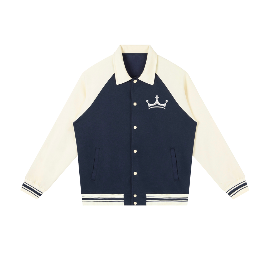 The GFG Heritage Collegiate Jacket — White Crown