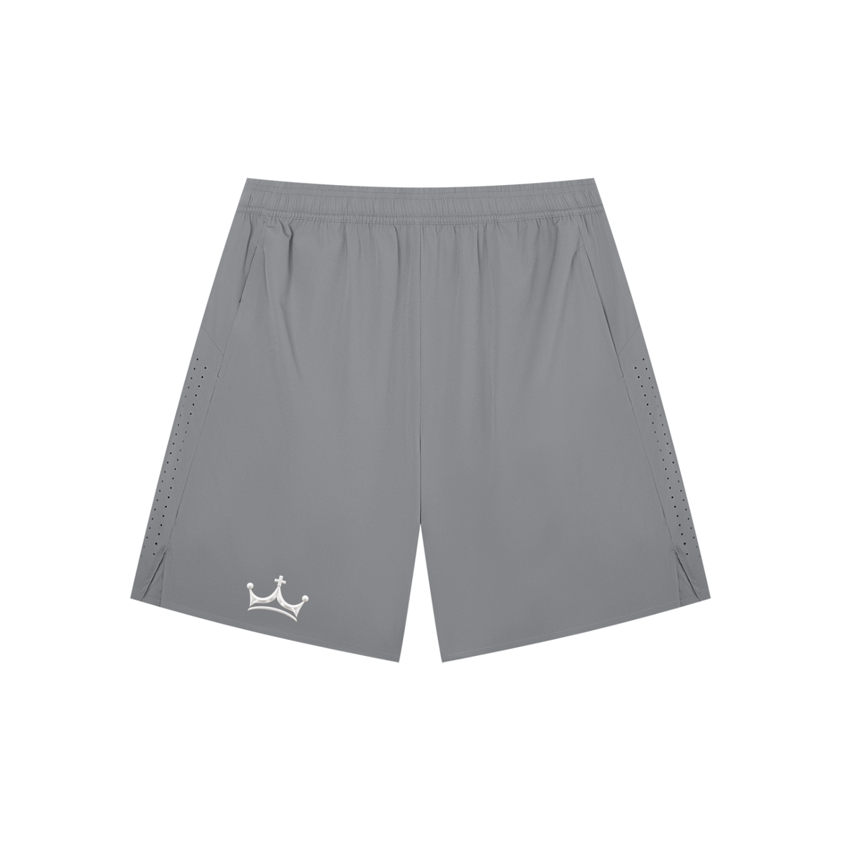 The GFG Heritage Regular-Fit Performance Shorts — Silver Crown