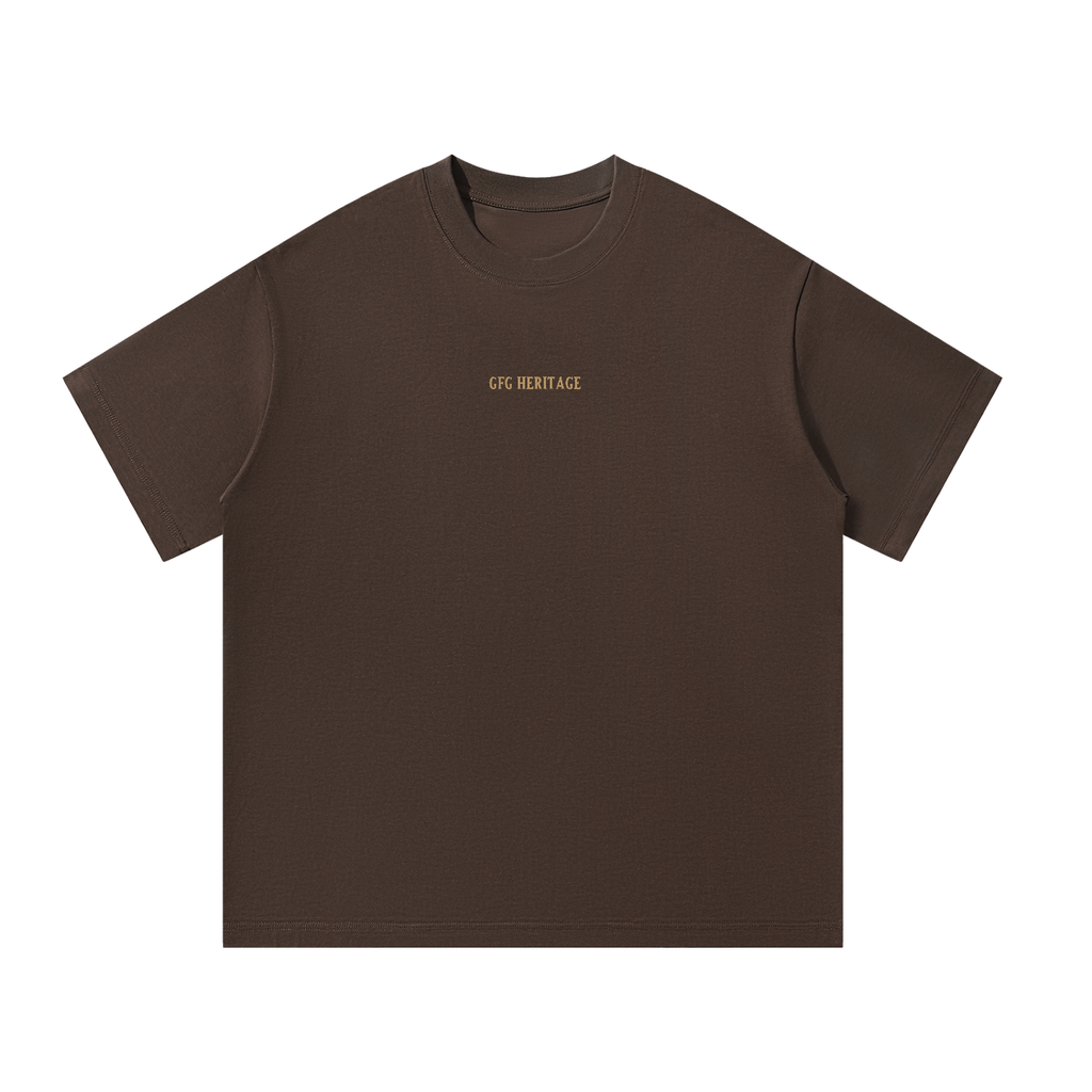 The GFG Heritage Oversized Tee — Gold Lettering