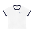 The GFG Heritage Colour Block Ringer Tee — Navy Crown
