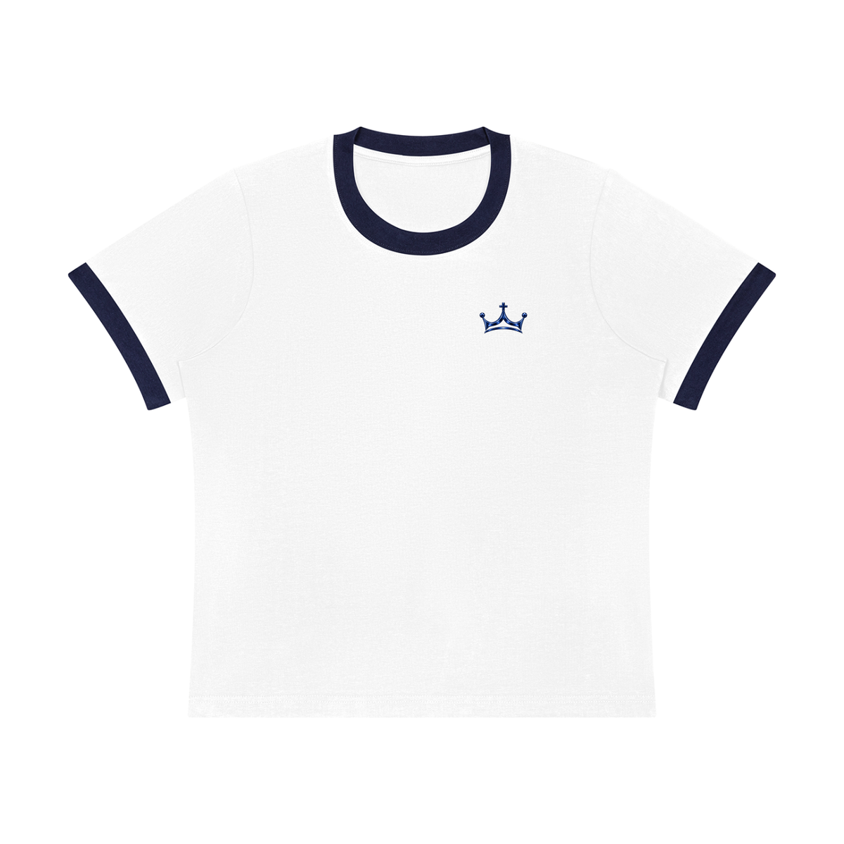 The GFG Heritage Colour Block Ringer Tee — Navy Crown