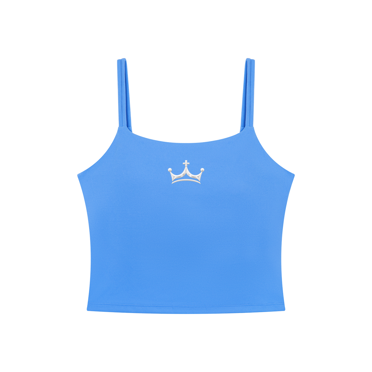 The GFG Heritage Yoga Crop Tank — White Crown