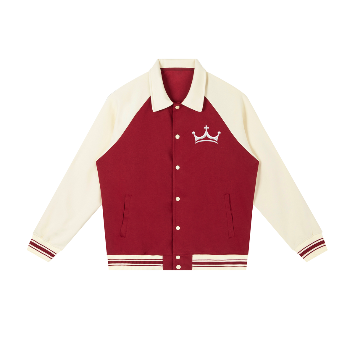 The GFG Heritage Collegiate Jacket — White Crown