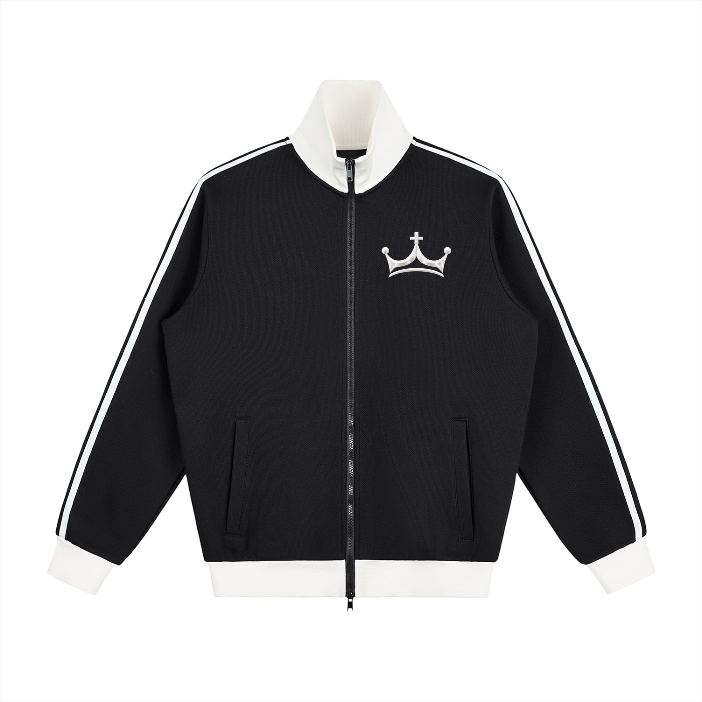The GFG Heritage Track Jacket — White Crown
