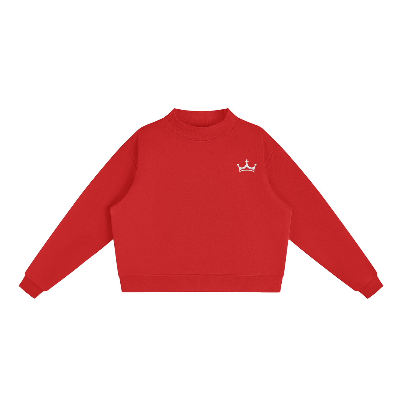 The Navy Crown Mock-Neck