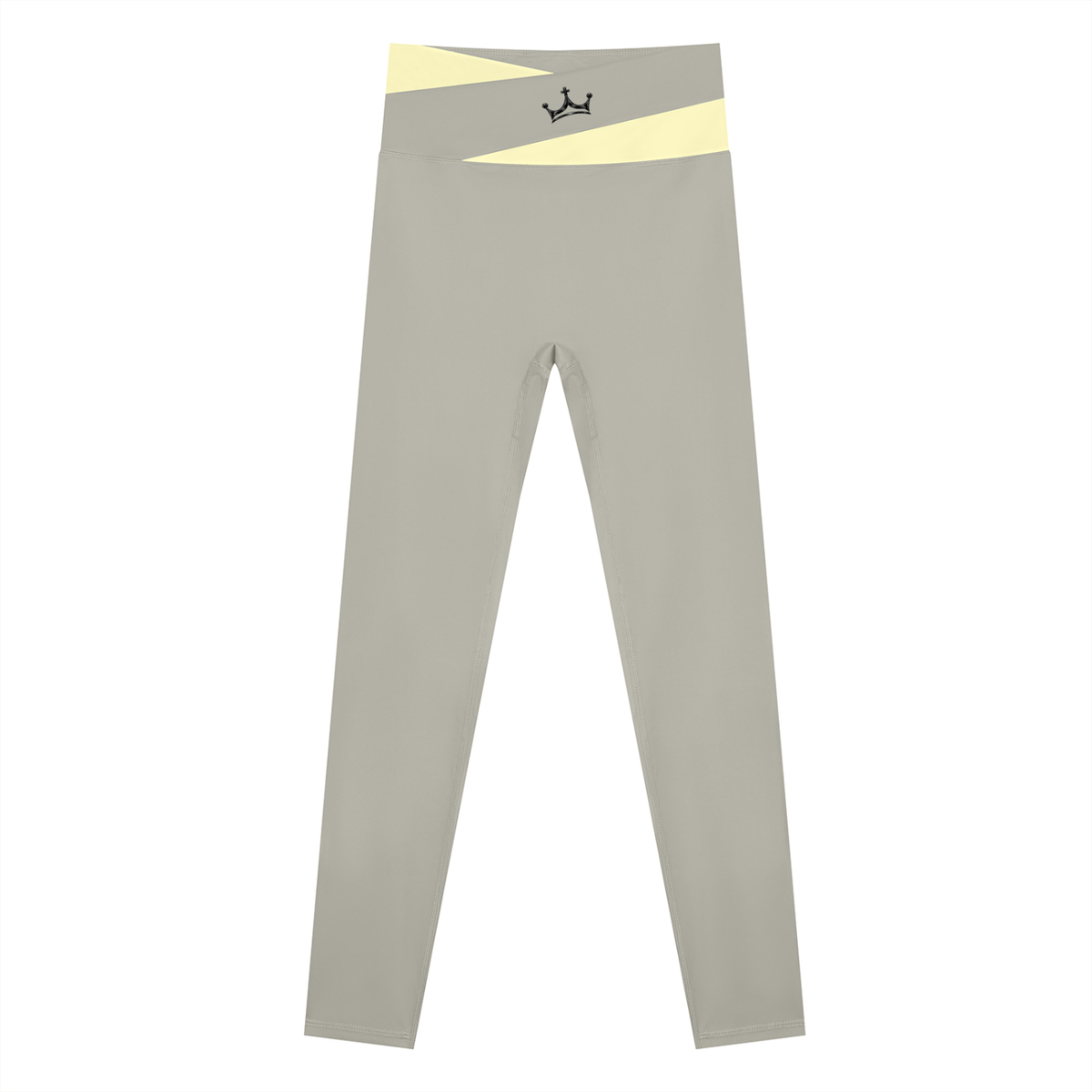 The GFG Heritage Color Block Yoga Leggings — Black Crown