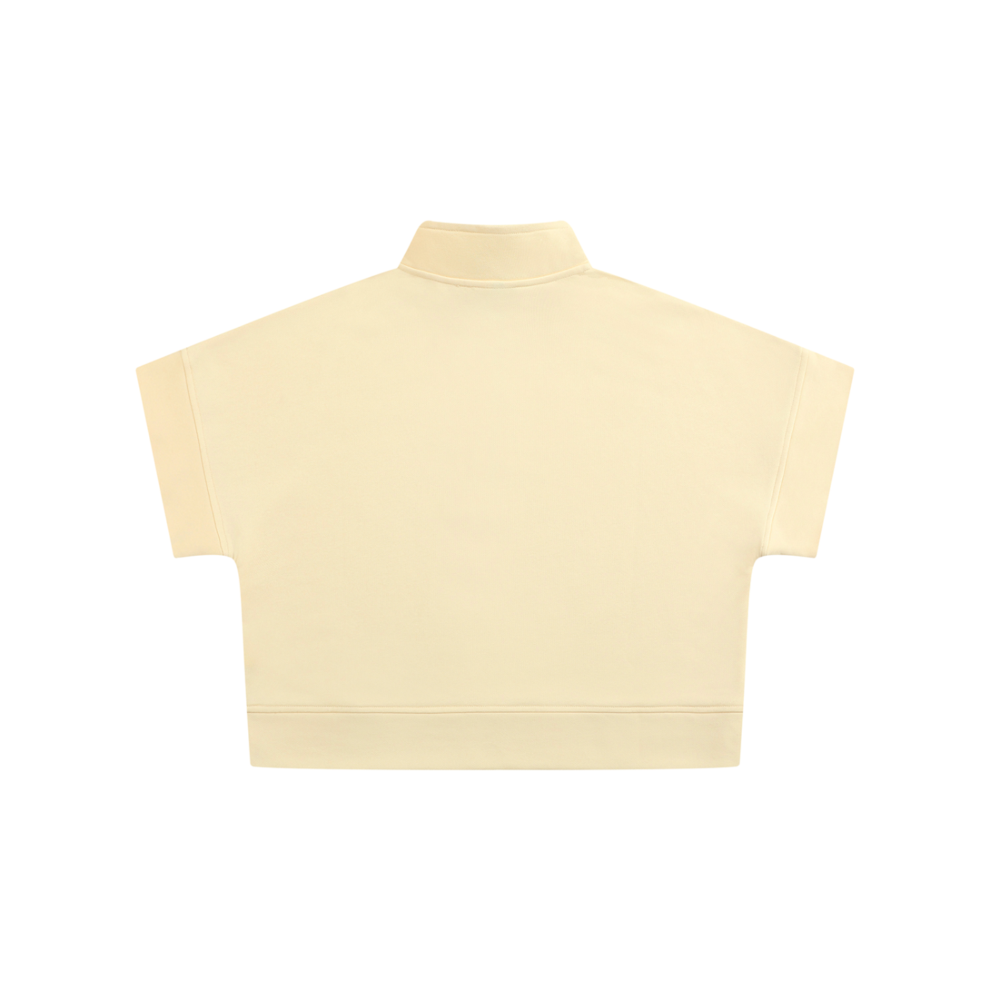 The GFG Heritage Quarter-Zip Crop Sweatshirt — Gold Crown