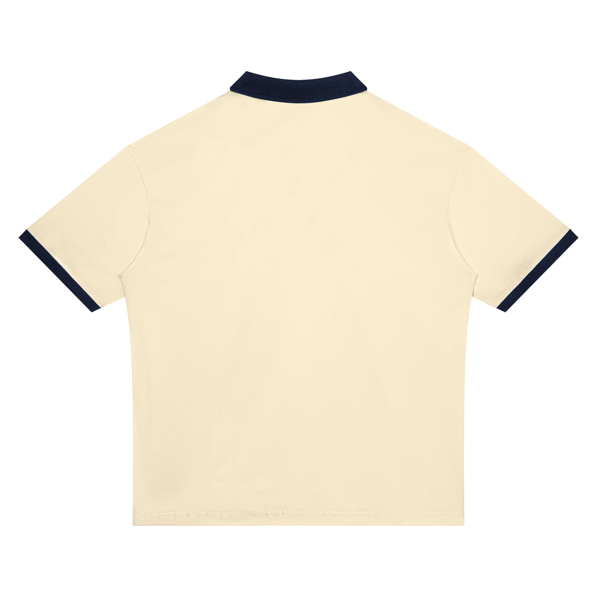 The GFG Heritage Color Block Polo — White & Navy