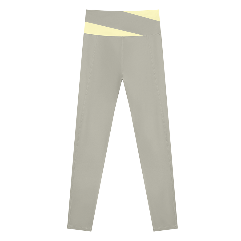 The GFG Heritage Color Block Yoga Leggings — Black Crown