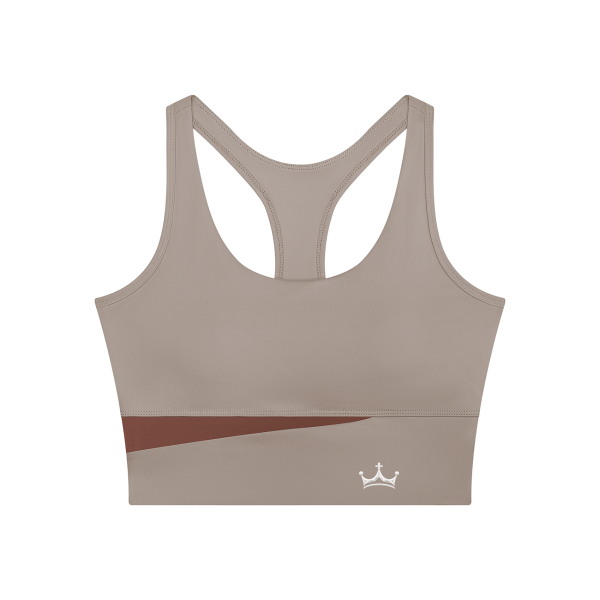 The GFG Heritage Color Block Yoga Tank — White Crown