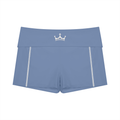 The GFG Heritage Yoga Biker Shorts — White Crown