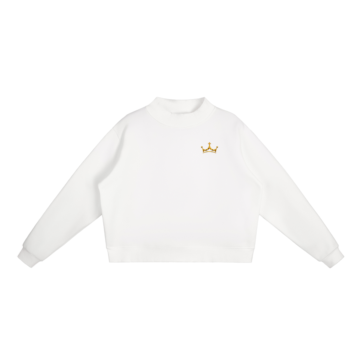 The GFG Heritage Mock-Neck Top — Gold Crown