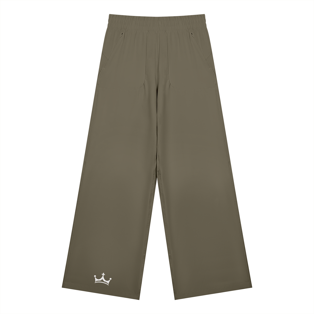 The GFG Heritage Wide Leg Yoga Pants — White Crown