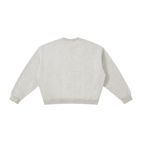 The GFG Heritage Boxy Fleece Crewneck — Tonal Lettering