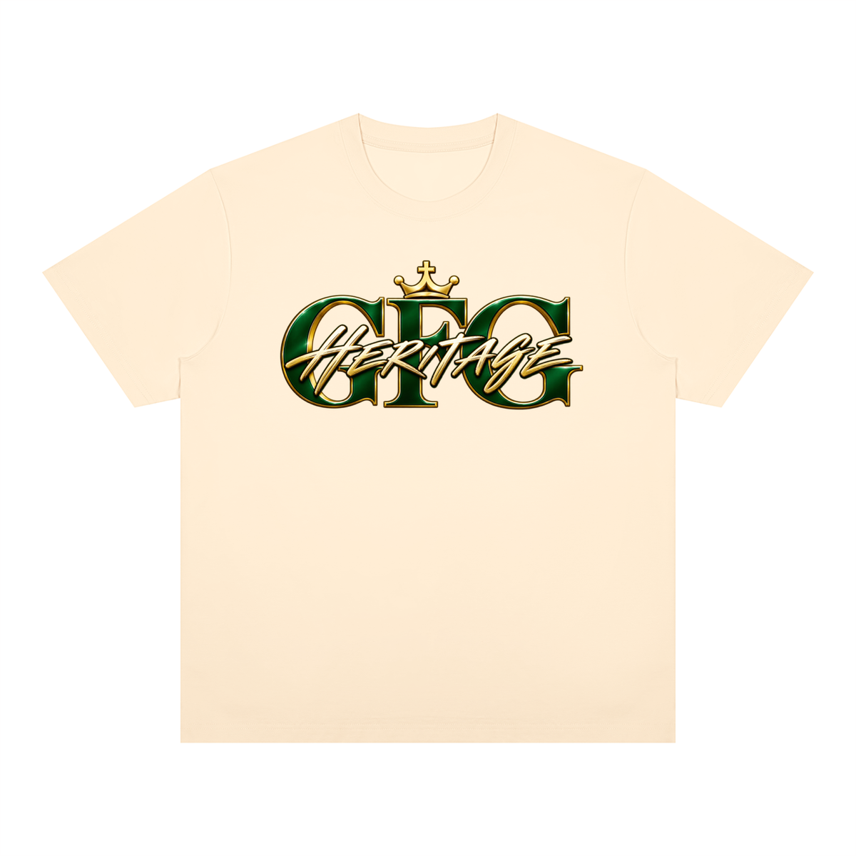 The GFG Heritage Statement Tee — Gold Lettering