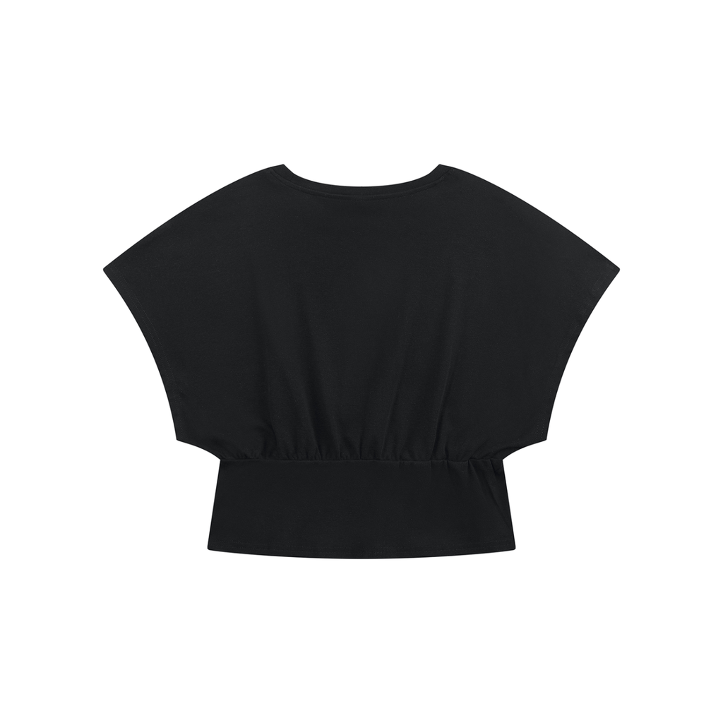 The GFG Heritage Dolman Crop Tee — White Crown