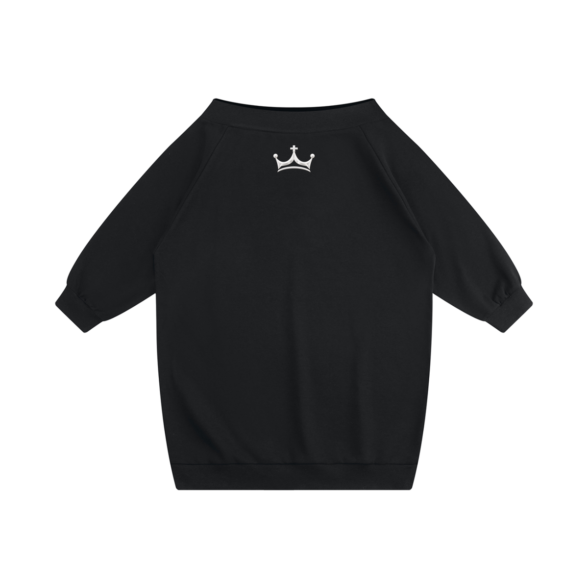 The GFG Heritage Boat-Neck Sweatshirt Dress — White Crown