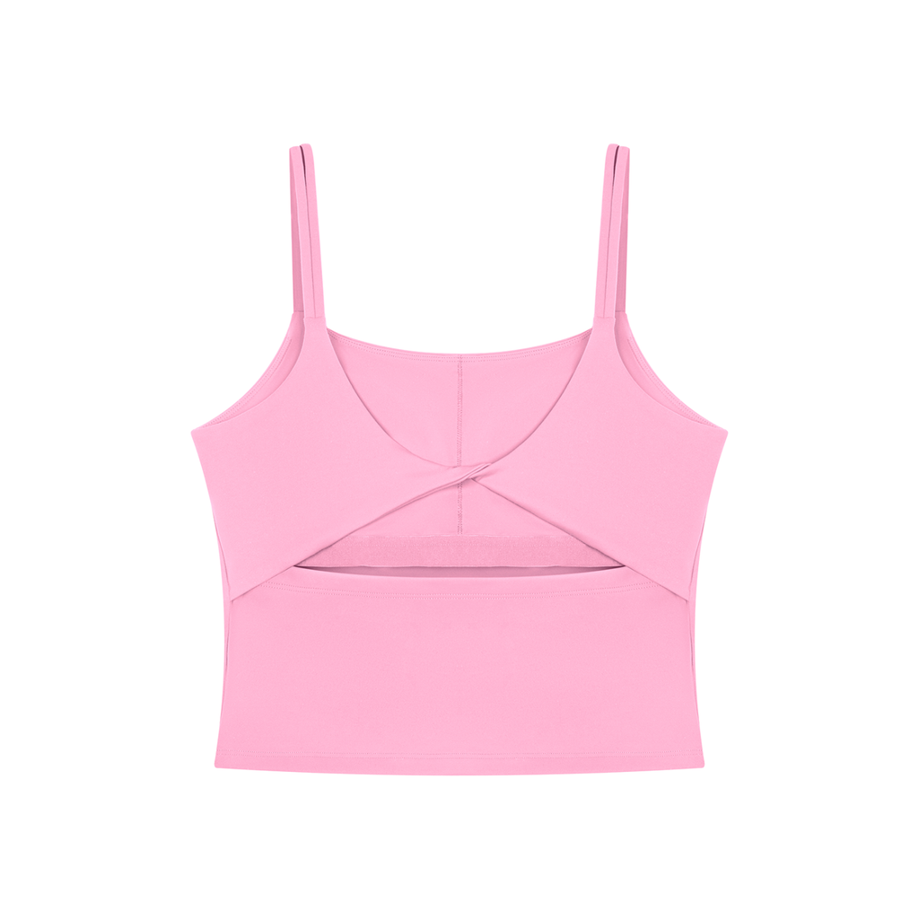 The GFG Heritage Yoga Crop Tank — Black Crown