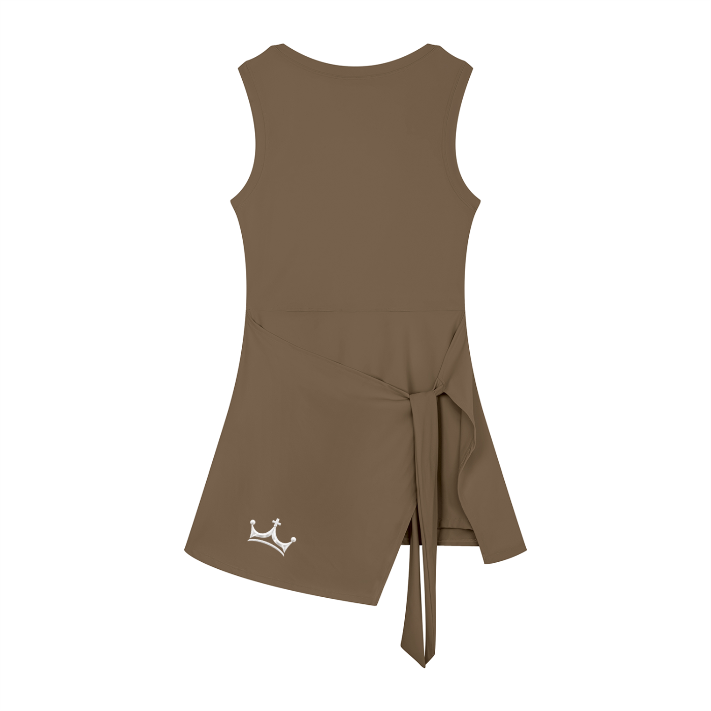 The GFG Heritage Wrap-Tie Dress — White Crown