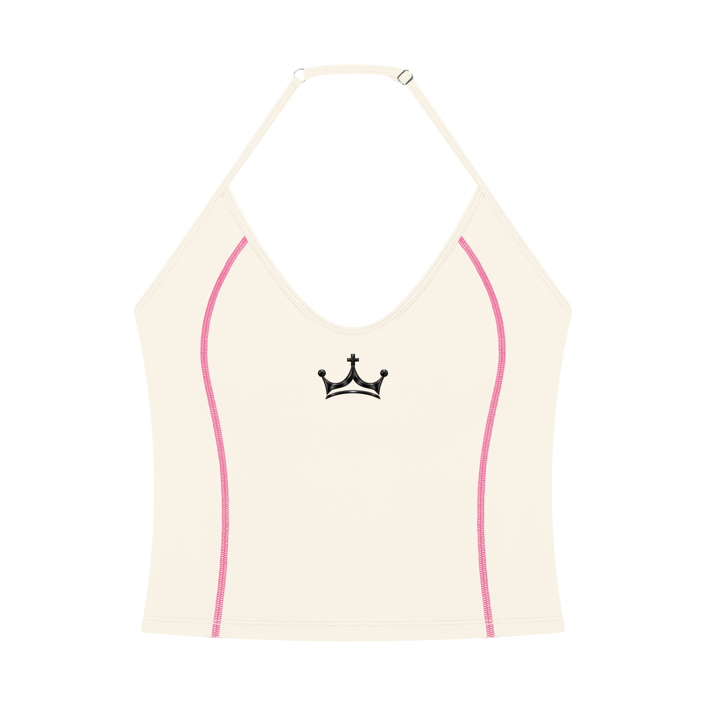 The GFG Heritage Halter Yoga Tank — Black Crown