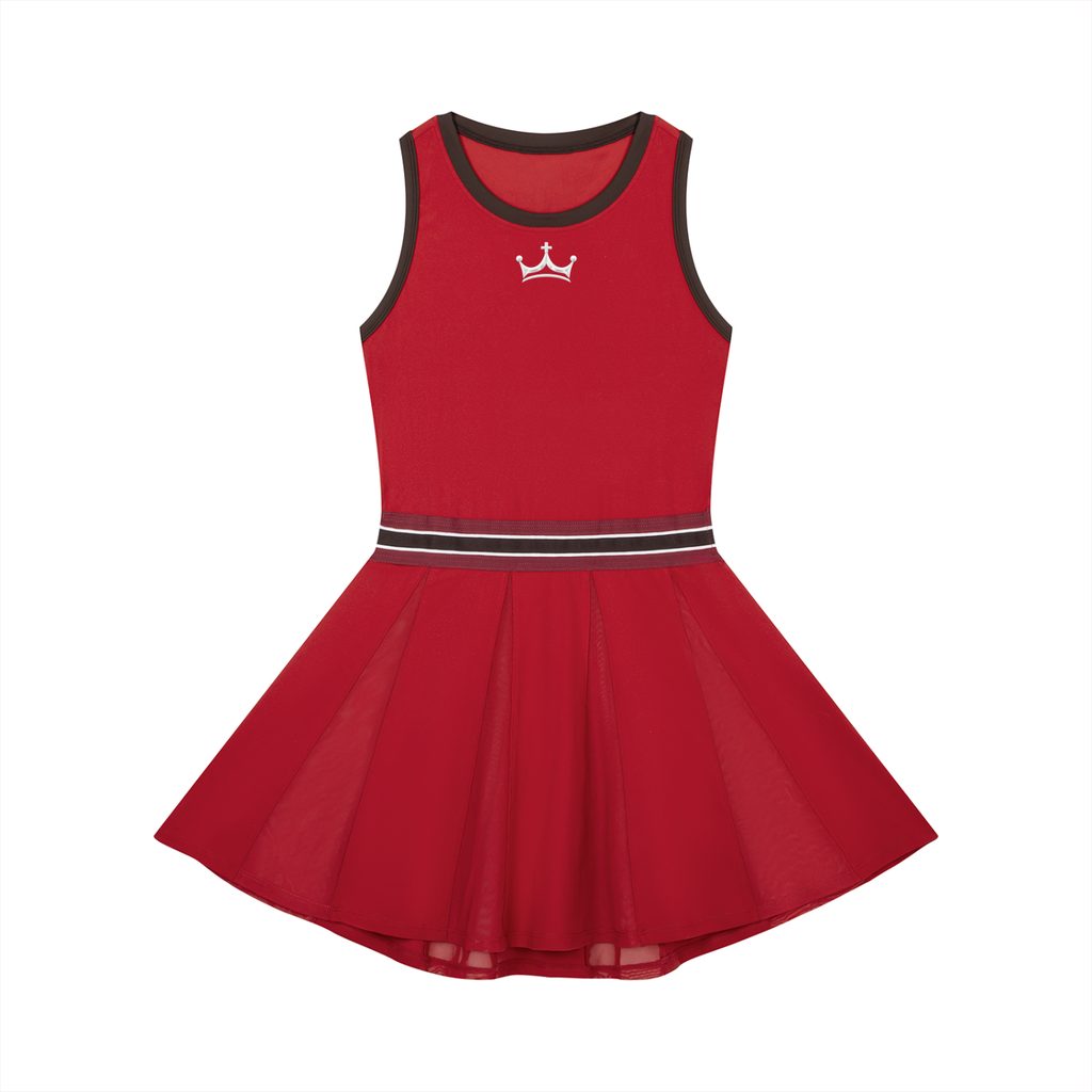 The GFG Heritage Color Block Dress — White Crown