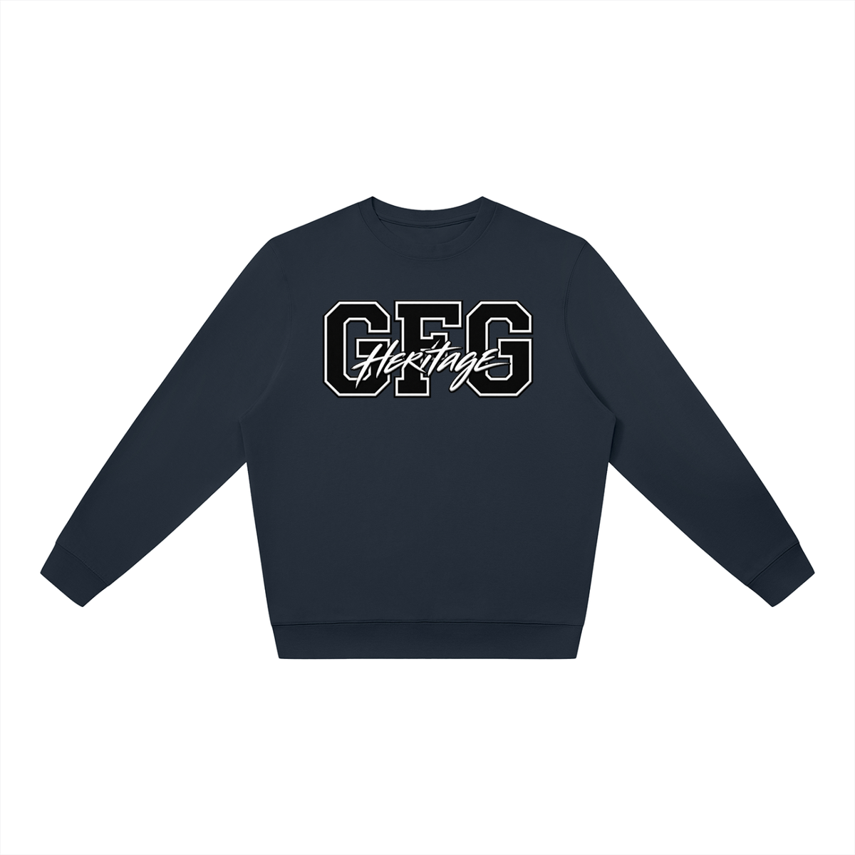 The GFG Heritage Oversized Crewneck — Varsity Lettering