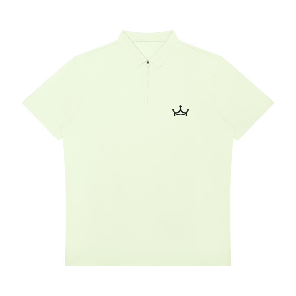The GFG Heritage Quarter-Zip Performance Polo — Black Crown