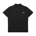 The Onyx Crown Quarter-Zip Polo