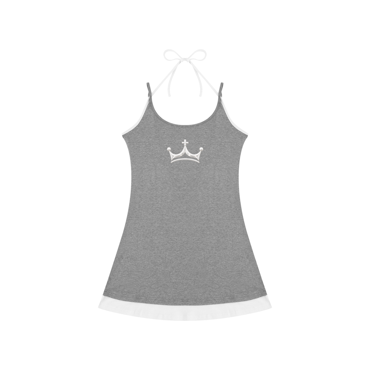 The GFG Heritage Bow-Tie Cami Dress — White Crown