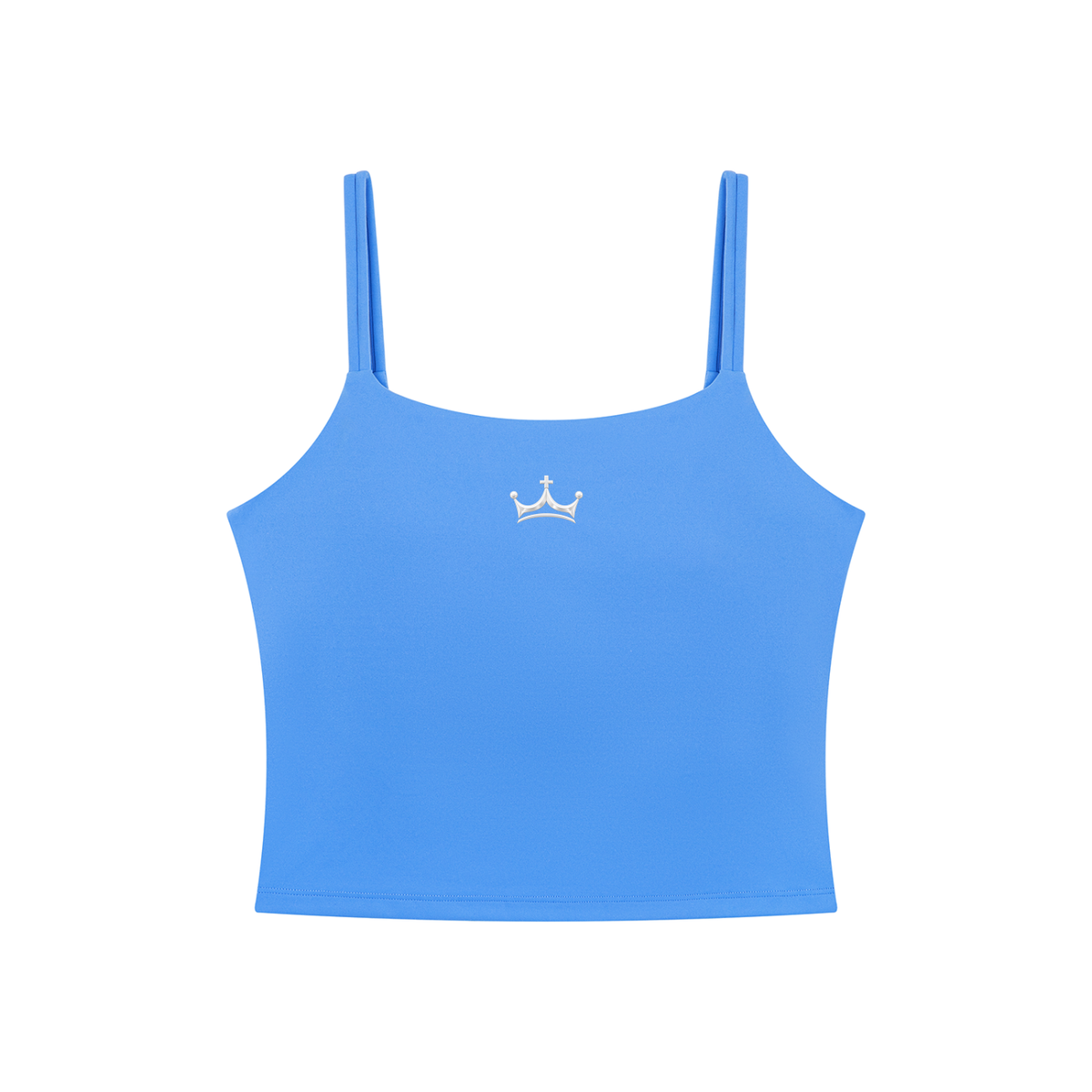 The GFG Heritage Yoga Crop Tank — White Crown