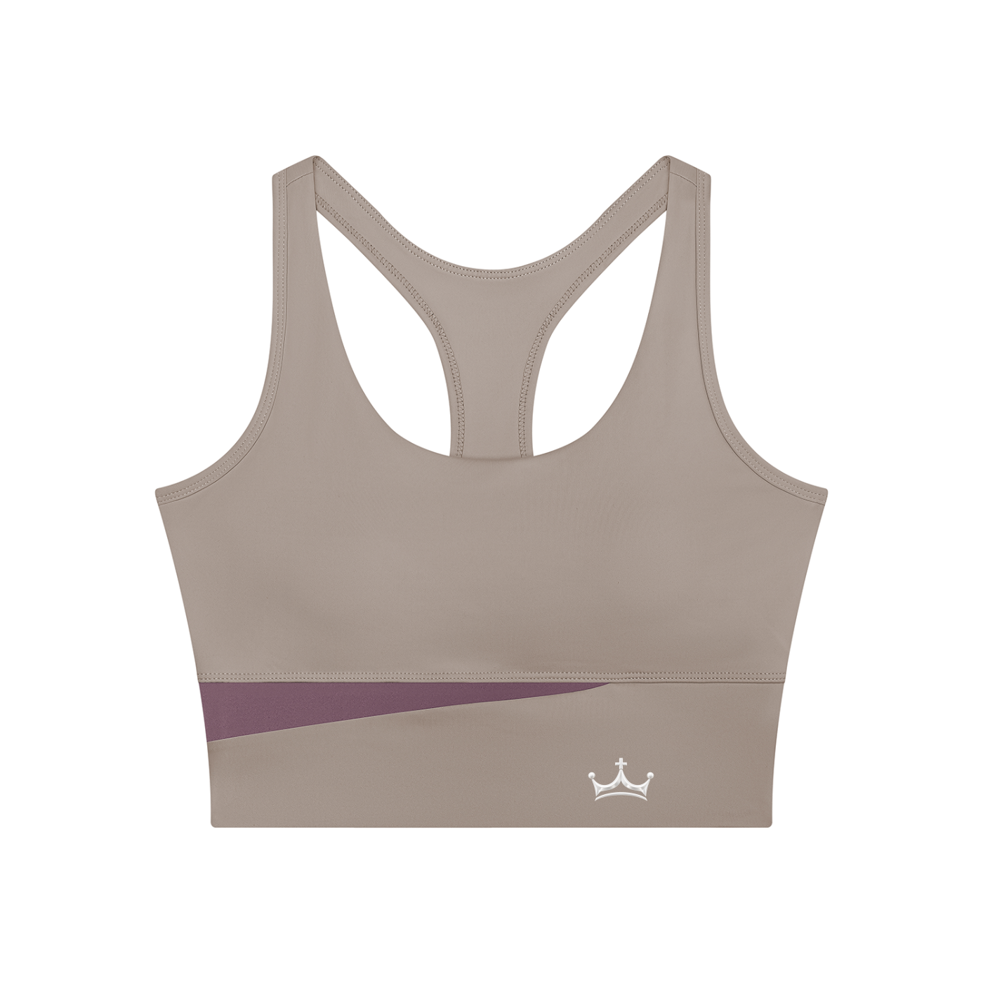 The GFG Heritage Color Block Yoga Tank — White Crown