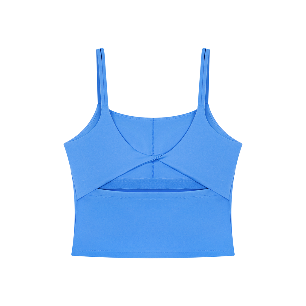 The GFG Heritage Yoga Crop Tank — White Crown