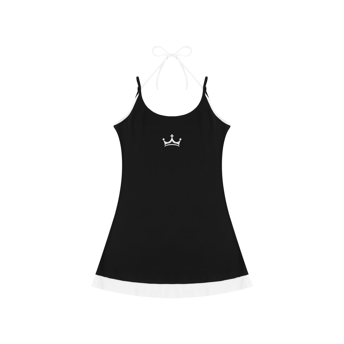 The GFG Heritage Bow-Tie Cami Dress — White Crown