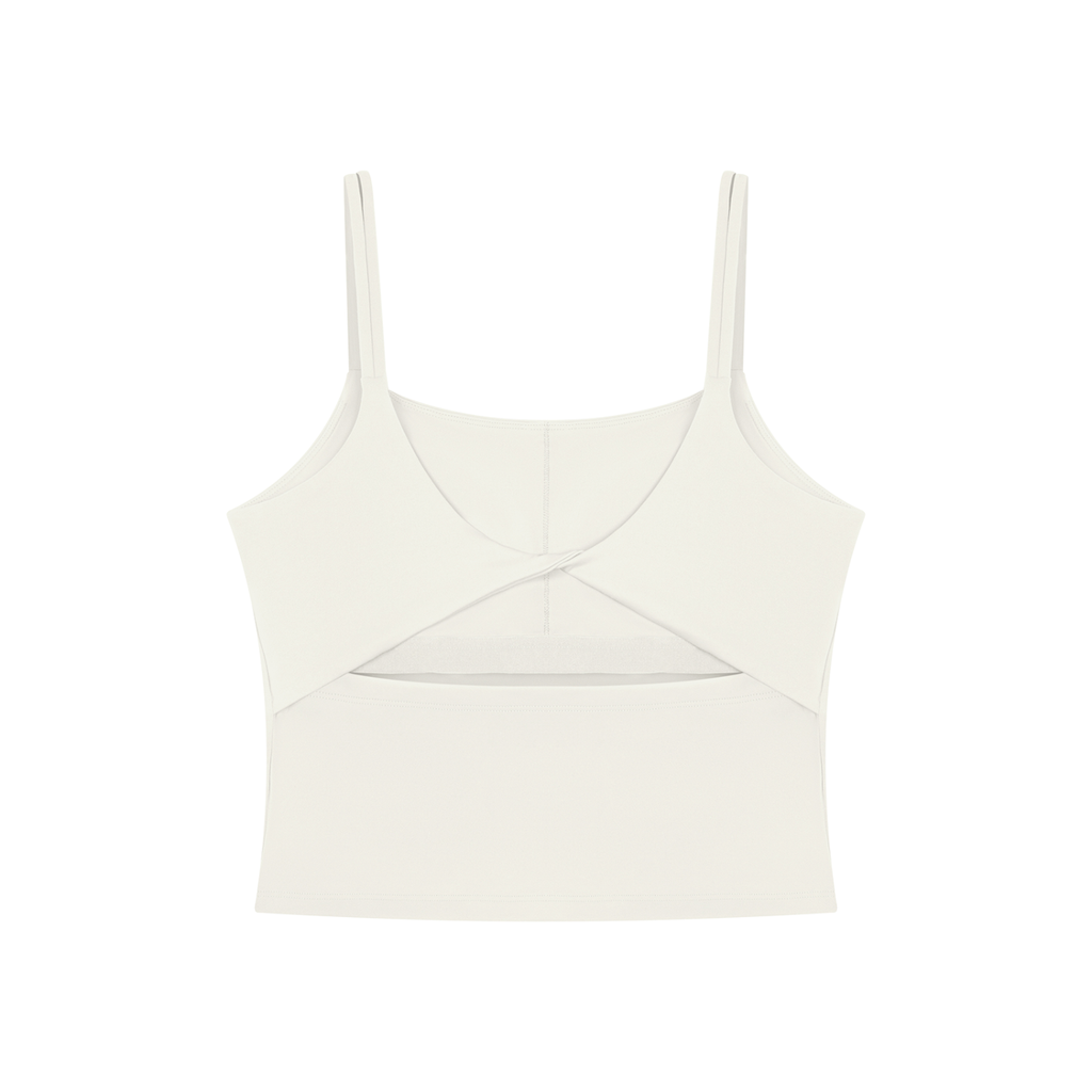 The GFG Heritage Yoga Crop Tank — Black Crown