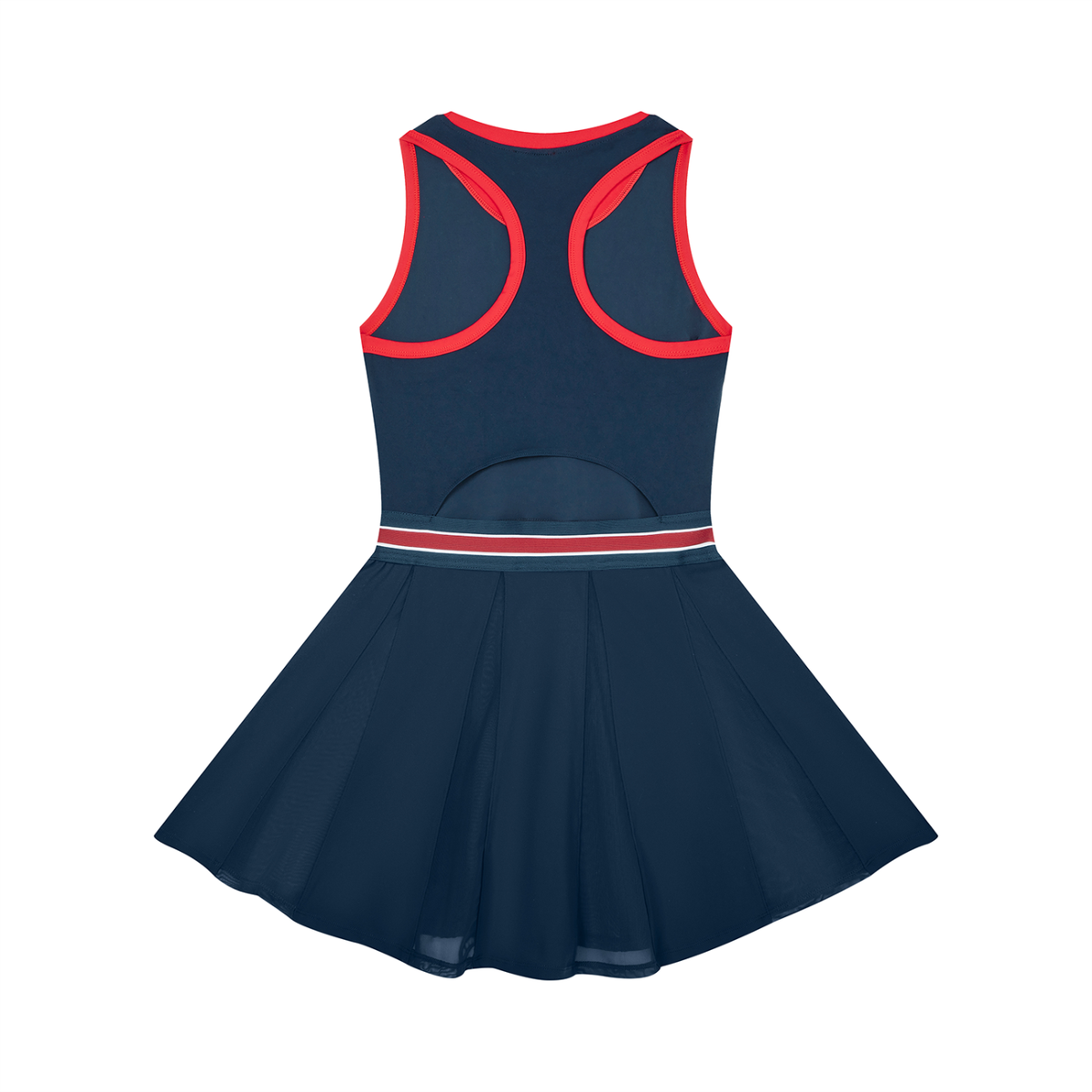The GFG Heritage Color Block Dress — White Crown