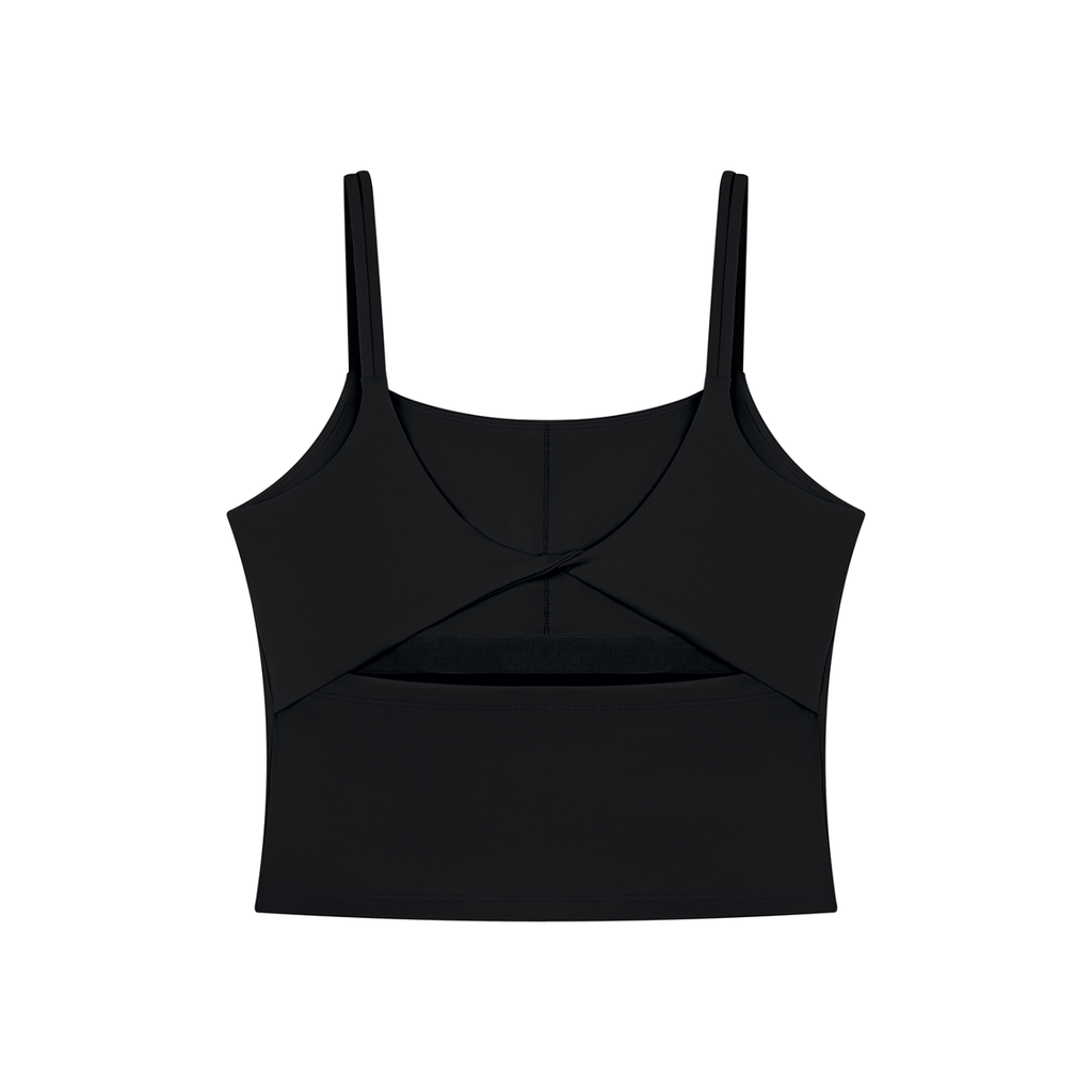 The GFG Heritage Yoga Crop Tank — White Crown